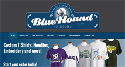 Desktop Screenshot of bluehoundprinting.com